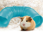 Разтегателен тунел за гризачи Flamingo SAT SMALL ANIMAL TUNNEL FLEX TURQUOISE -  19-75CM DIA 10CM